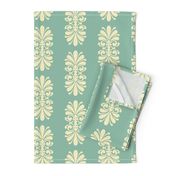 Summer Scroll on Caribbean Sea Green