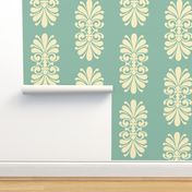 Summer Scroll on Caribbean Sea Green