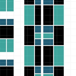 Tartan abstract - Teal01