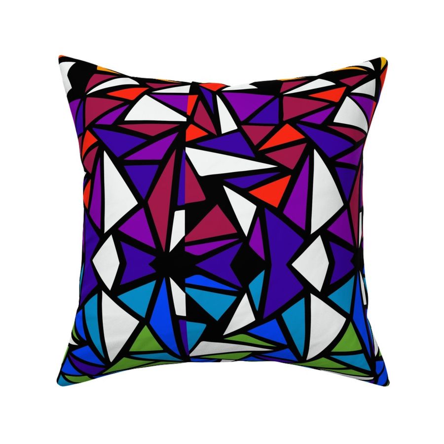 Rainbow Stained Glass - Spoonflower