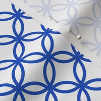 Chinese fretwork, circles, blue by Su_G_©SuSchaefer