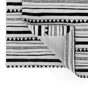 Drawn Stripe White/Black