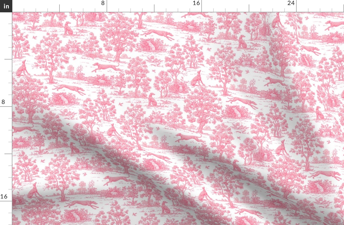 Light Pink Greyhound Toile 