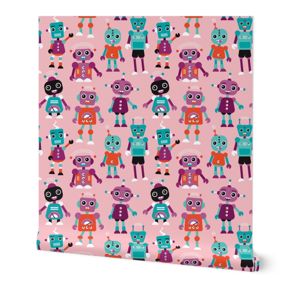 Cool colorful robots for girls