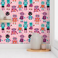 Cool colorful robots for girls