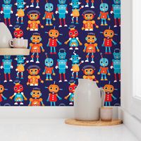 Cool colorful robots for boys