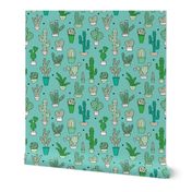 Cactus cacti garden botanical green pattern 