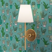 Cactus cacti garden botanical green pattern 