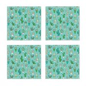 Cactus cacti garden botanical green pattern 