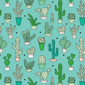 Cactus cacti garden botanical green pattern 