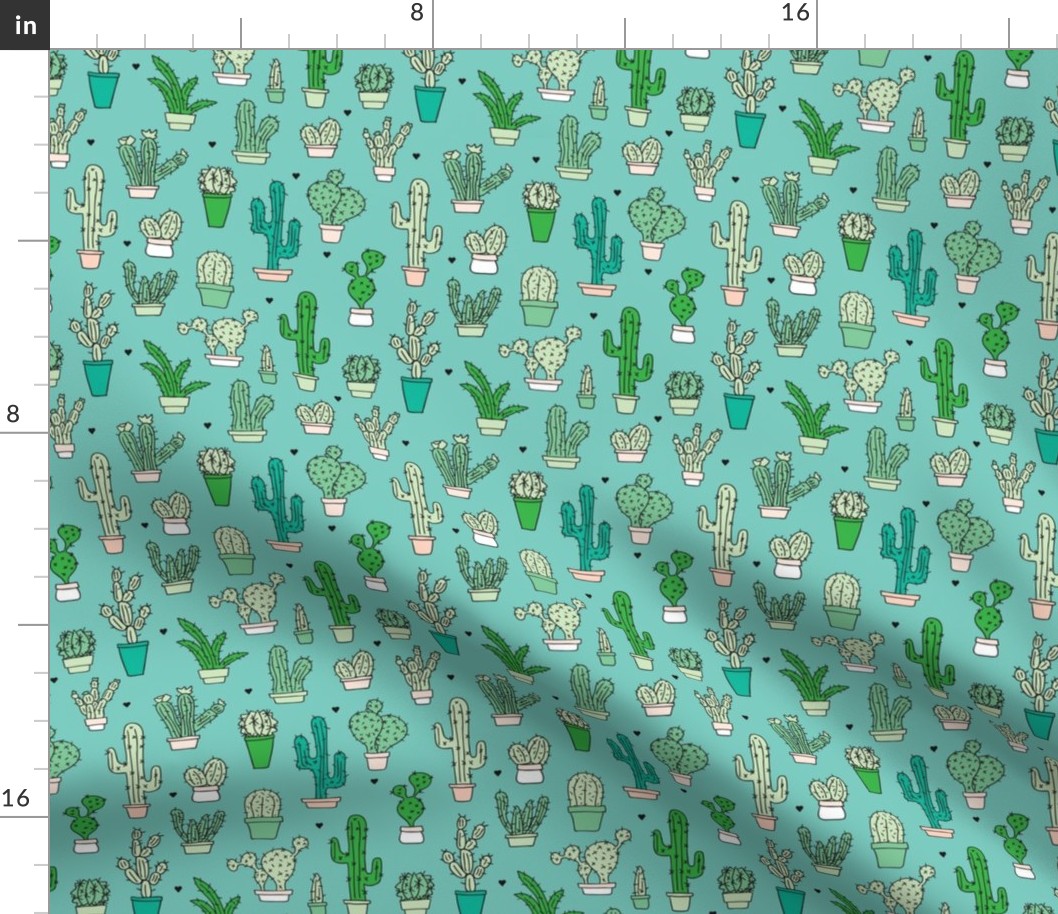 Cactus cacti garden botanical green pattern 