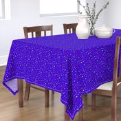 Colorful Rainbow Stars on Royal Blue/ Purple