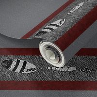 Fishing Lure Horizontal Stripes on Gray (small)