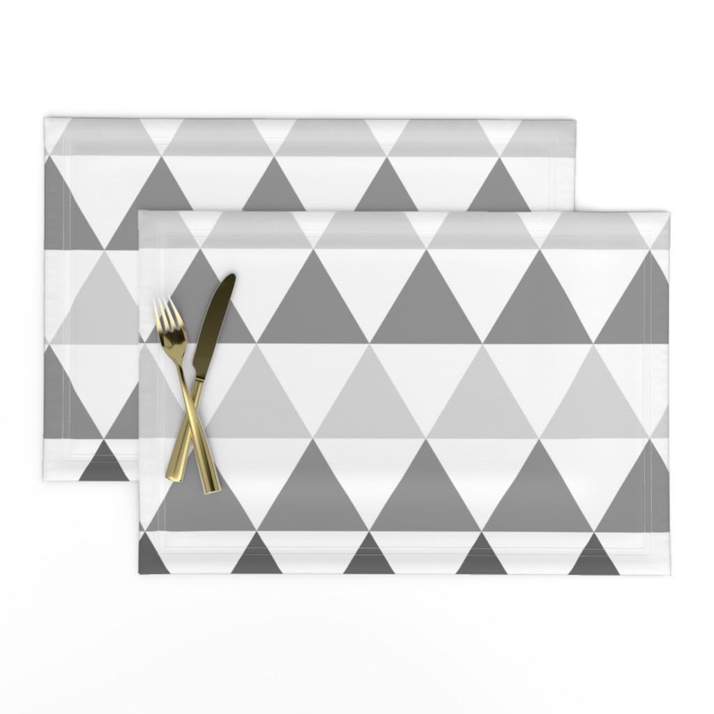 Ombre Triangles Large Gray