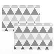 Ombre Triangles Large Gray