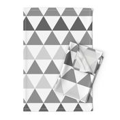 Ombre Triangles Large Gray