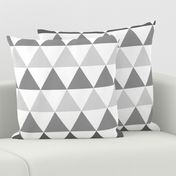 Ombre Triangles Large Gray