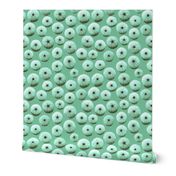 sea urchin shells - green