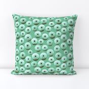 sea urchin shells - green
