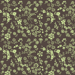 Ditsy_flowers_brown_lime