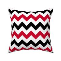 Red and Black Chevron Stripes
