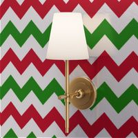 Red and Green Chevron Stripes