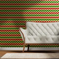 Red and Green Chevron Stripes