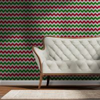 Red and Green Chevron Stripes