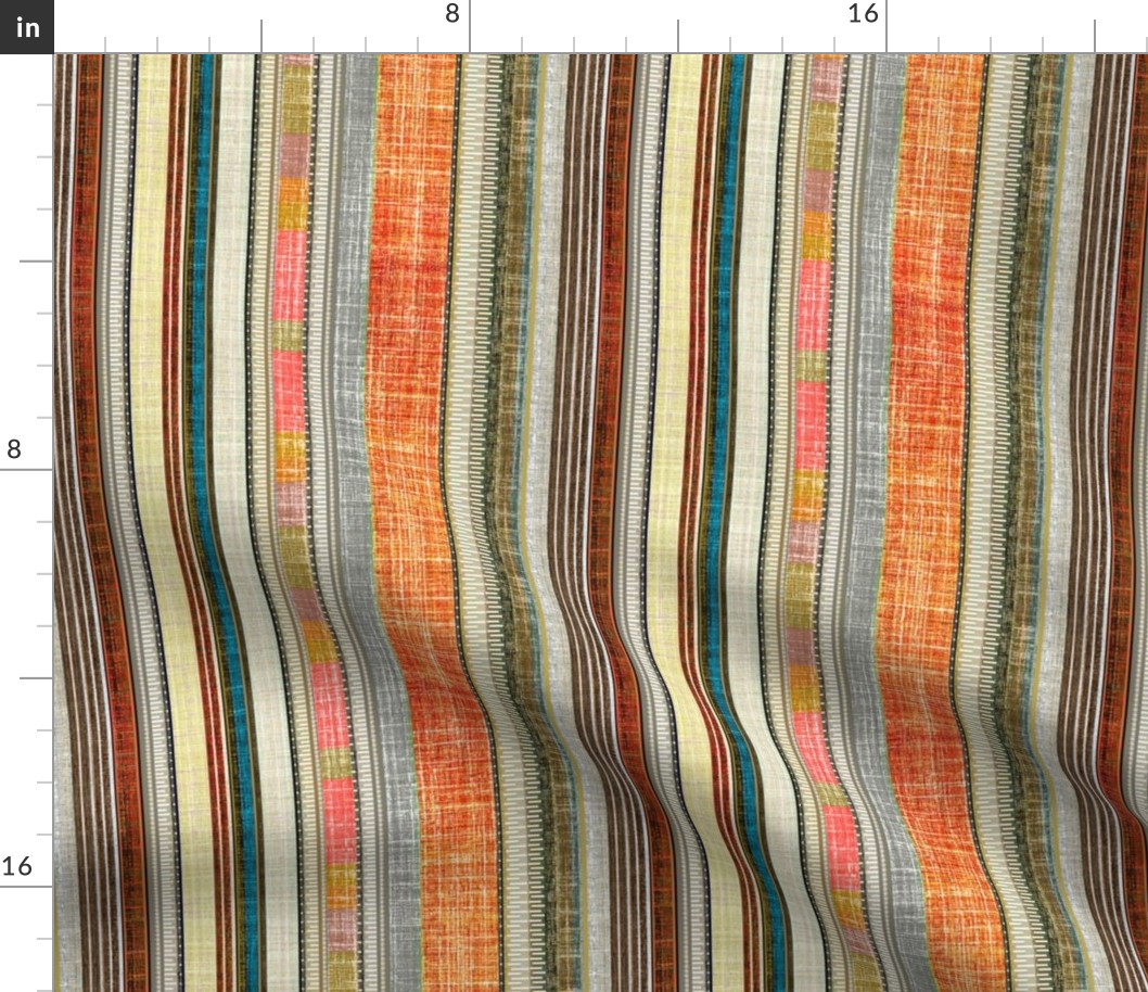 Earthy Vintage Stripe