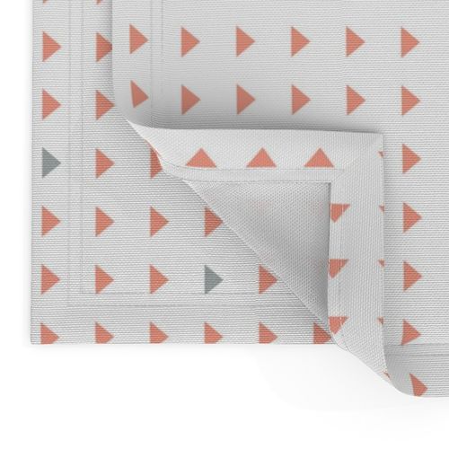 triangles // light coral and grey