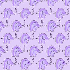 Purple Elephants - Smaller Version