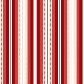  Elegant Red Dotted Stripe