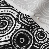 Tribal Circles (Black and White)