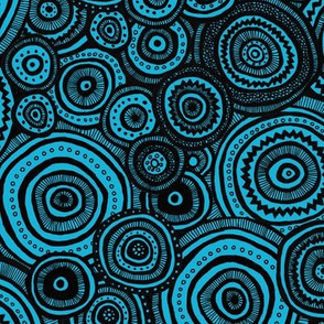 Tribal Circles (Blue)