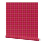 raspberry gold windowpane plaid