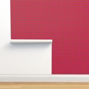 raspberry gold windowpane plaid