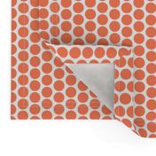 Orange polka dots on white by Su_G_©SuSchaefer