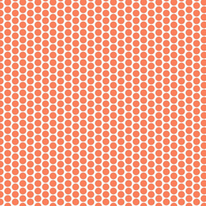 Orange polka dots on white by Su_G_©SuSchaefer