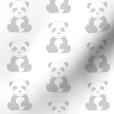 Pandas in Grey