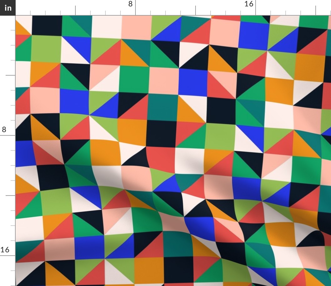 grid // abstract geo geometric fabric