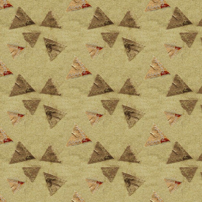 Stitched Handmade Paper Triangles