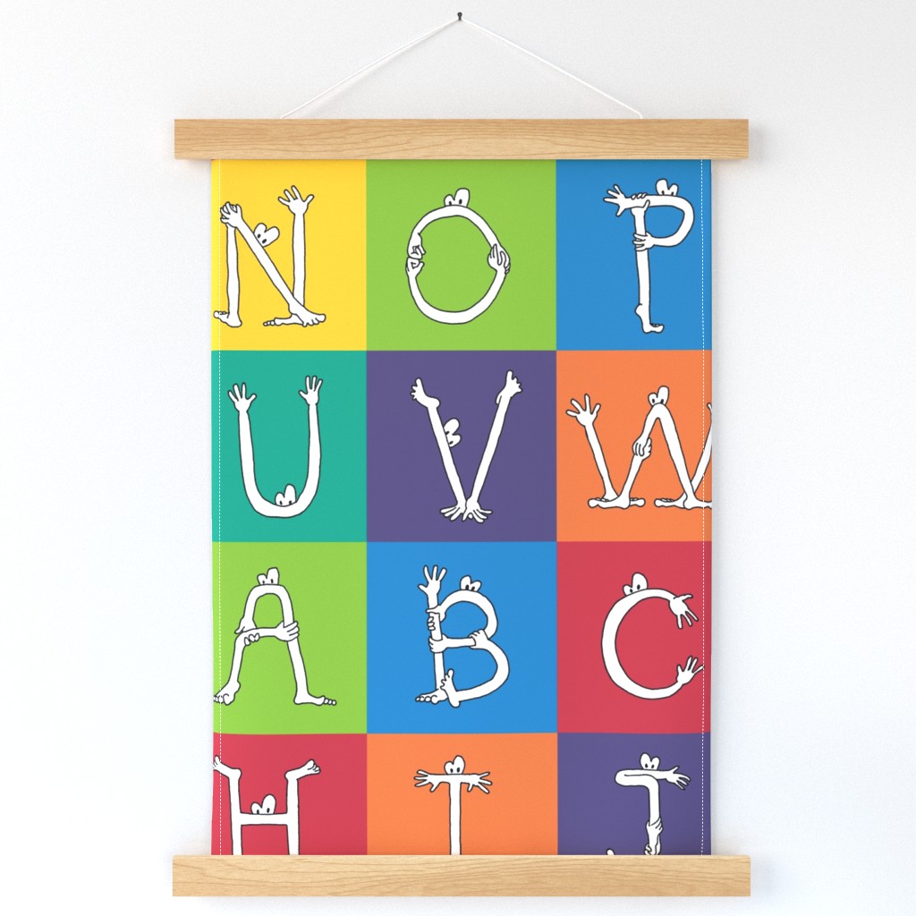 monster alphabet 6" blocks