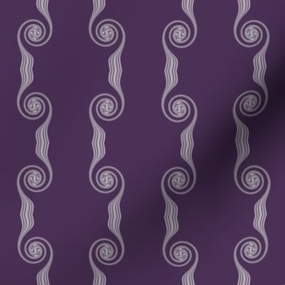 Spiral Stripes in Plum