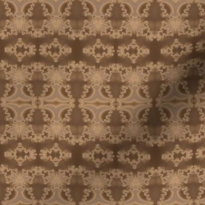 Lacy Brown Fractal Stripe