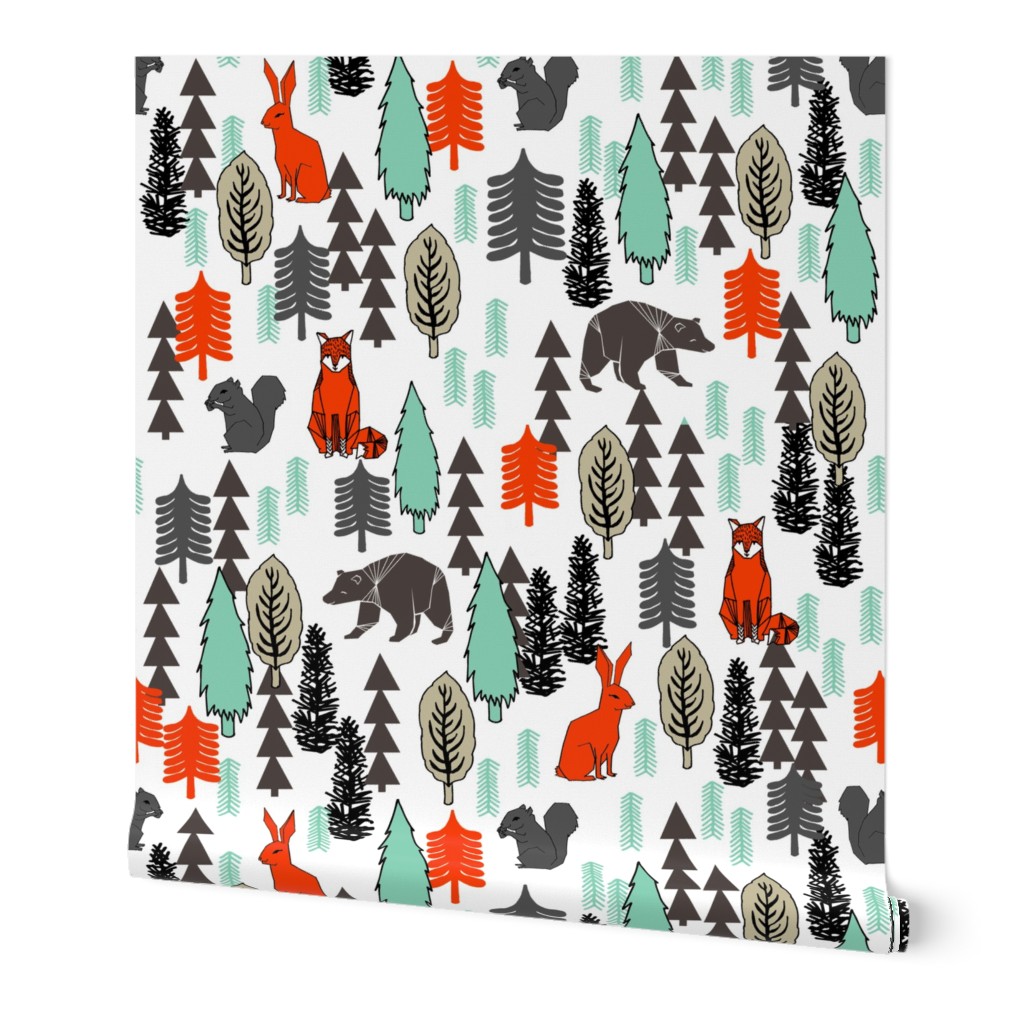 Woodland Christmas Trees - Multi by Andrea Lauren