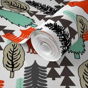 Woodland Christmas Trees - Multi by Andrea Lauren