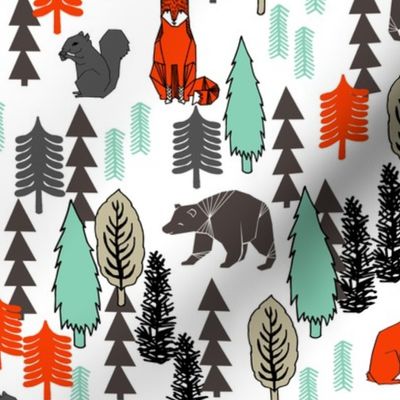 Woodland Christmas Trees - Multi by Andrea Lauren