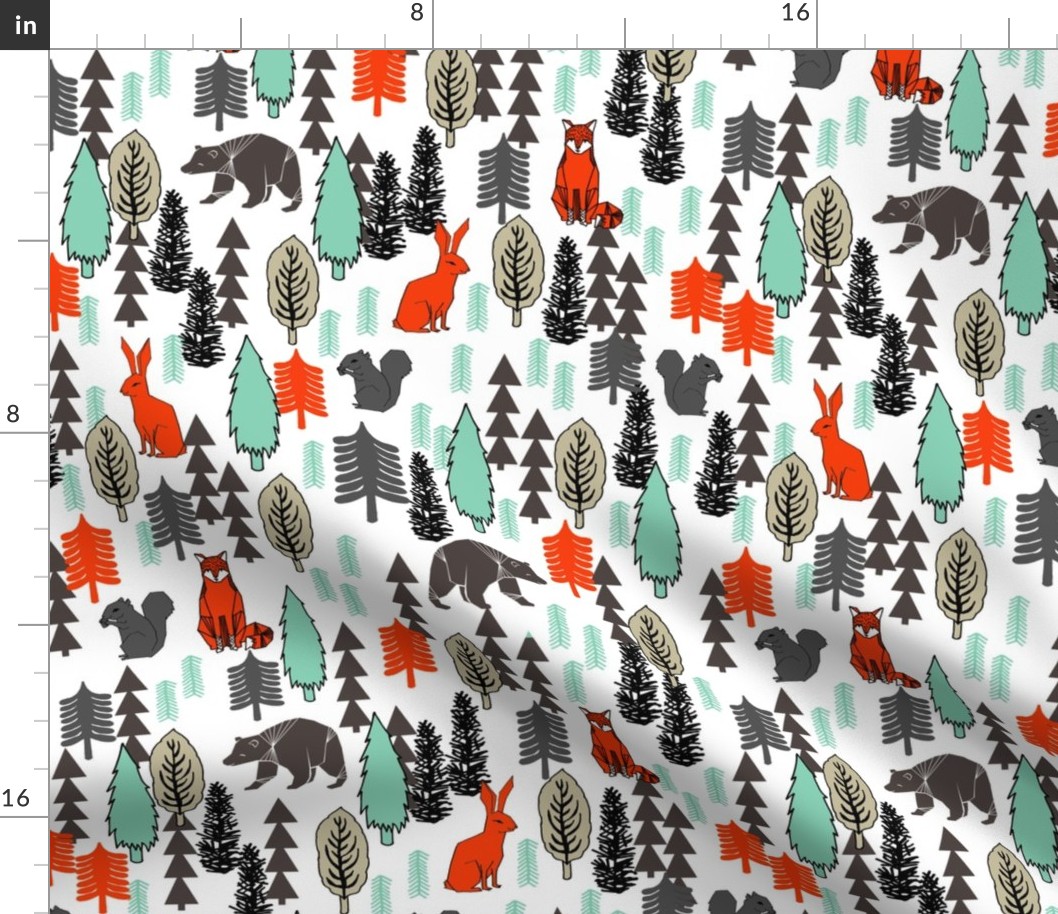 Woodland Christmas Trees - Multi by Andrea Lauren