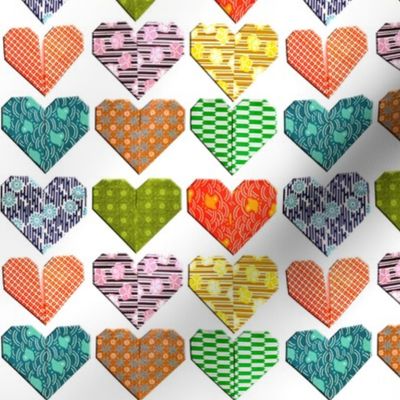 February origami hearts