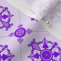 Elegant Purple Medallion Pattern 